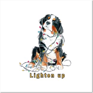 Lighten up Bernese Mountain Dog Posters and Art